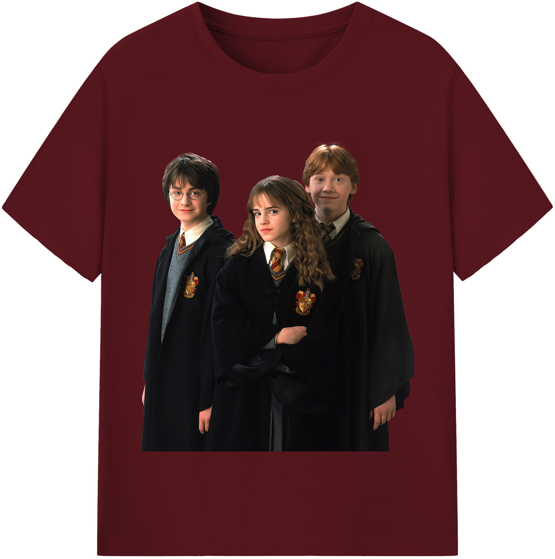 （画像用） Harry Potter ハリー・ポッターシリーズ 綿100％半袖Tシャツ（フロントプリント）